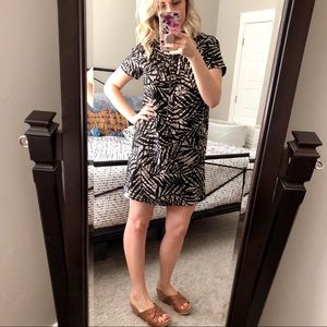 Banana Republic Black Tropical Shirt Dress Size 4